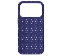 Tiny Dark Blue Polka Dots Case for iPhone 17 Pro