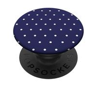 Tiny Dark Blue Polka Dots PopSockets Adhesive PopGrip