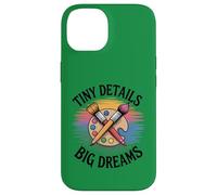 Tiny Details Big Dreams Art Teacher Painter Palette Case for iPhone 14