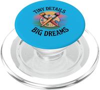 Tiny Details Big Dreams Art Teacher Painter Palette PopSockets PopGrip for MagSafe