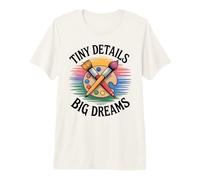Tiny Details Big Dreams Art Teacher Painter Palette Premium T-Shirt
