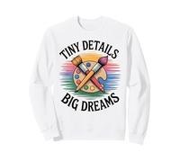 Tiny Details Big Dreams Art Teacher Painter Palette Sweatshirt