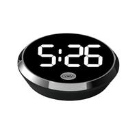 Tiny Digital Clock, LED Clock, Touch-Control Display, Bright Screen Interface, Mini Watch for Fridge RV Classroom Travel Vehicle Dashboard Offices Kitchen Dorm Car Interior