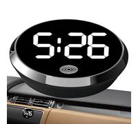 Tiny Digital Clock - Small Nightstand Timer, Modern Alarm Display | Sleek Travel Time Screen, Energy-Saving Portable Timekeeper for Study Area Bedroom Table For Stylish Space Organization