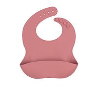Tiny Dining Baby Bib - Dusty Rose - Silicone Baby Weaning Bib Food Catcher Waterproof Toddler Bibs for Babies, Toddlers & Kids