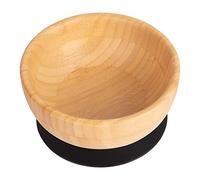 Tiny Dining Baby Bowl with Suction Cup - Black - Non-Slip Bamboo Self-Feeding Baby Weaning Bowl Infant Dining for Toddlers, Children, Kids