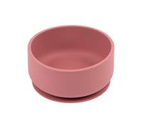 Tiny Dining Baby Bowl with Suction Cup - Dusty Rose - Non-Slip Silicone Toddler Weaning Bowl Feeding Silicone Bowl for Baby, Toddler, Kids