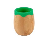 Tiny Dining Bamboo Trainer Cup - 130Ml - Green - Toddler Tumbler Eco-Friendly Natural Baby Trainer Open Weaning Cup