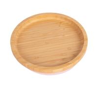 Tiny Dining Round Bamboo Suction Plate - Pastel Pink