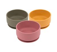 Tiny Dining Silicone Suction Bowls - Non-Slip Silicone Baby Toddler Weaning Bowl Feeding Silicone Bowl 3Pc Set