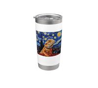 Tiny Dinosaur Kids Beardie Starry Night Bearded Dragon Lover Stainless Steel Insulated Tumbler