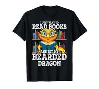 Tiny Dinosaur Read Books & Pet My Bearded Dragon Lover T-Shirt