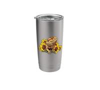 Tiny Dinosaur Womens Sunflower Bearded Dragon Lover Stainless Steel Insulated Tumbler