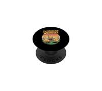 Tiny Dinosaur Wrangler Funny Chicken Farmer Retro PopSockets Adhesive PopGrip