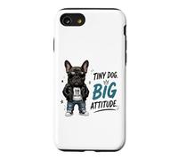 Tiny Dog Big Attitude French Bulldog Born To Be Awesome Case for iPhone SE (2020) / 7/8