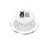 Tiny Dog Big Attitude French Bulldog Born To Be Awesome PopSockets PopGrip for MagSafe