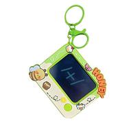 Tiny Doodle Board - Cute Bee Pattern, Erasable Writing Board, Mini Pad, Fun Travel Game Pendant, Kids Backpack Clip for Painting Creative Learning Activities