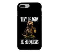 Tiny Dragon Big Side Quests Beardie Reptile Lover Gamer Case for iPhone 7 Plus/8 Plus