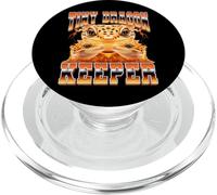 Tiny Dragon Keeper Leopard Gecko Lizard 90s Bootleg Style PopSockets PopGrip for MagSafe
