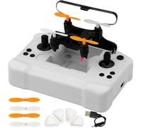 Tiny Drone, Indoor Drone, All-Ages Mini Drones With Easy Stunt Flights & 360° Tricks, Perfect Beginner-Friendly Flyer, Tiny Drones For Kids With Led & Altitude Hold & Propeller Protection