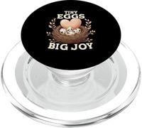 Tiny Eggs Big Joy Cute Quail Lover Farm Humor PopSockets PopGrip for MagSafe