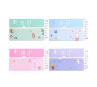 Tiny English Word Book Mini Notepad Unique Design for Daily Scrapbooks, 4 Pcs for Painting (Muppet Bear)