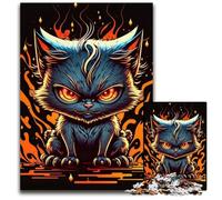 Tiny Evil Cat 1000 Piece Jigsaw Puzzle cardboard Jigsaw DIY Decoration, Brain Challenge, for Adult, Family, 26X38CM/10.23x14.96inch