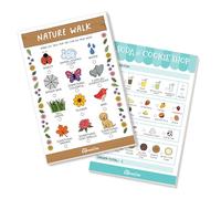 Tiny Expressions Kids Imaginative Play Notepads - 40 Pages Order-Taking Soda & Cookie Shop Notepad & 40 Pages for Nature Walk Scavenger Hunt - Imaginative Role Play, Playtime Notepads