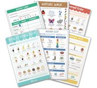 Tiny Expressions Playtime Notepads - 6-Pack Kids Pretend Play Notepads - 40 Pages Each of Restaurant, Doctor, Boarding Pass, Report Card, Nature Walk & Soda Shop for Imaginative Role Play