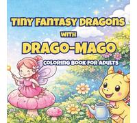 Tiny Fantasy Dragons with Drago-Mago: A Cute and Relaxing Fantasy Coloring Book for Adults