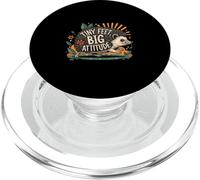 Tiny Feet Big Attitude Cute Hedgehog Lover PopSockets PopGrip for MagSafe