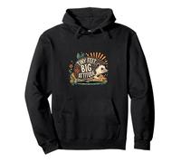 Tiny Feet Big Attitude Cute Hedgehog Lover Pullover Hoodie