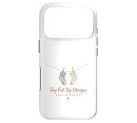 Tiny Feet Big Changes First Time Parent Baby Socks Design Case for iPhone 17 Pro