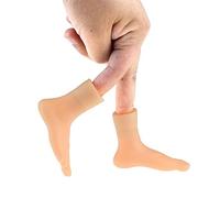 Tiny Feet Finger Puppets 2pcs Mini Feet Finger Funny Hand Puppet Mini Finger Feet with Left Foot and Right Foot