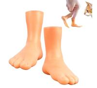 Tiny Feet Finger Puppets Realistic Foot Shape Safe Funny Finger Puppets | Cat Interactive Toys for Cats Kittens