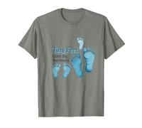 Tiny Feet Leave Big Impressions Baby Milestone Memory T-Shirt, Men, Olive Heather, 3X-Large