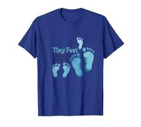 Tiny Feet Leave Big Impressions Baby Milestone Memory T-Shirt, Men, Royal Blue, 3X-Large