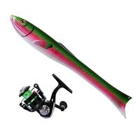 Tiny Fishing Rod, Compact 160cm Size, Small Angling Pole, Lightweight Travel Casting Rod, Mini Trolling Rods, Scratch-Resistant Handle, For Camping, Hiking, Offshore, Surf,