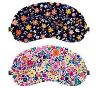 Tiny Flower Pattern 2-Pack Eye Patch and Eye Masks Set, Light-Blocking, Soft, Breathable Sleep Mask Kit