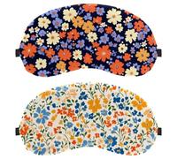 Tiny Flower Pattern 2-Pack Light-Blocking Soft Breathable Blindfold Sleeping Masks