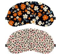 Tiny Flower Pattern 2-Pack Light-Blocking Soft Breathable Blindfold Sleeping Masks
