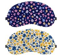 Tiny Flower Pattern 2-Pack Light-Blocking Soft Breathable Blindfold Sleeping Masks