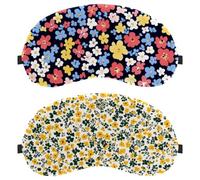 Tiny Flower Pattern 2-Pack Light-Blocking Soft Breathable Eye Masks Sleep Mask Eye Patch