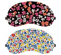 Tiny Flower Pattern 2-Pack Light-Blocking Soft Breathable Eye Patch Sleeping Masks