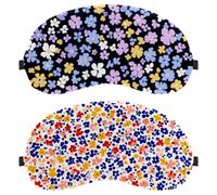 Tiny Flower Pattern 2-Pack Light-Blocking Soft Breathable Sleep Mask Eye Patch Eye Cover