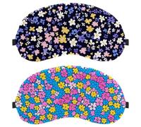 Tiny Flower Pattern 2-Pack Light-Blocking, Soft, Breathable Sleeping Masks Blindfold Sleep Masks
