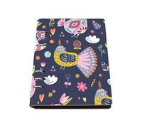 Tiny Flowers A5 Notebook, Pu Leather Notebooks, Lined Paper Revision Notebooks 180Pages/90Sheets, Notepads for Women, School Book for Work, College Essentials Journal Diary