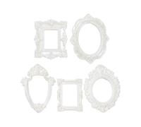 Tiny Frames - Antique Jewelry Showcase | Antique Doll House Picture Frames Set - for Bedside Bookshelf DIY Projects Desktop Decorations Photo Props