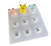 Tiny Frogs Figurine Silicone Molds Set for Creative Resin Art Projects and Jewelry Accessories Treefrog Keychain Mold