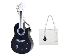 Tiny Guitar Keychain With Sound, 7.8cm Instrument Keychain, Miniature Guitar Model, Keychain Guitar, Music Gift, Creative Guitar Charm Keyring Guitar Keychain Guitar Cello For Men, Birthday, Christmas